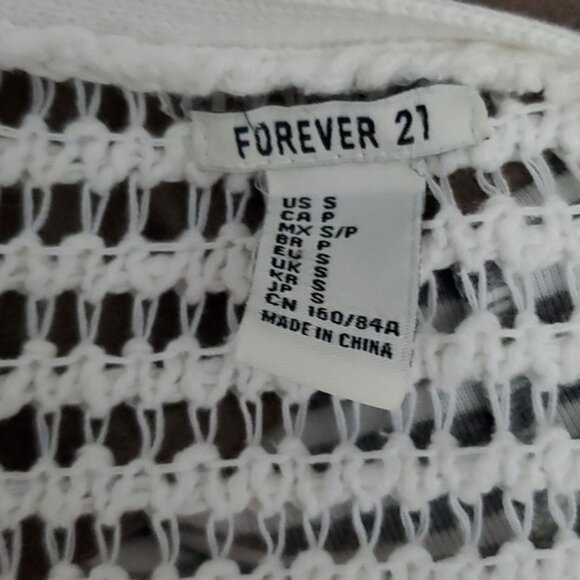 White Cable Knit Midi Cardigan - Picture 7 of 10